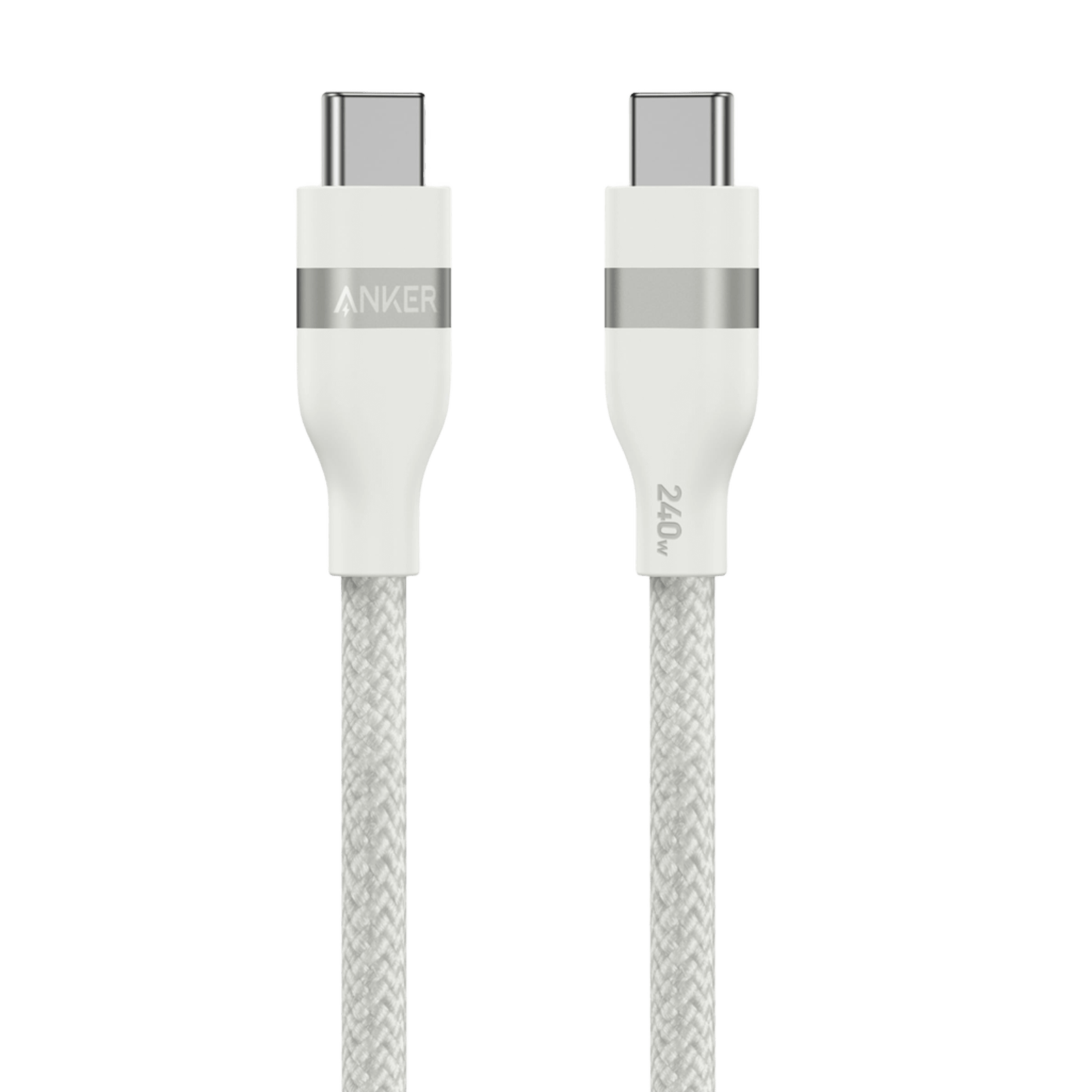 كابل Anker USB-C إلى USB-C (3 أقدام / 6 أقدام، 240 واط، مضفر معاد تدويره)