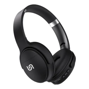سماعات رأس لاسلكية Soundtec By Porodo Limited ذات صوت جهير غني للغاية , اسود