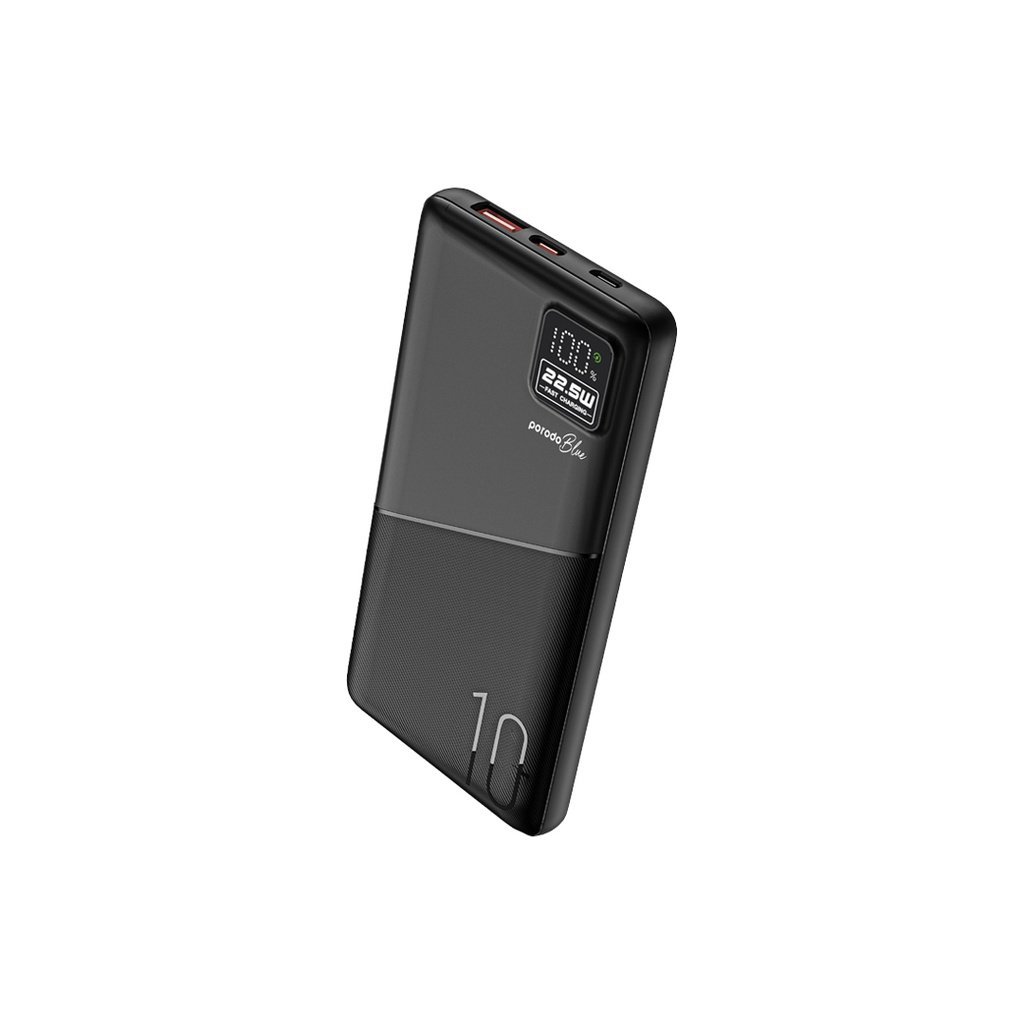 باور بانك بورودو بلو 10000 مللي أمبير في الساعة للشحن السريع بمخرج USB-A وUSB-C