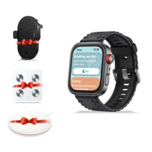 هواوي ساعة فيت 4 برو الذكية مع ميزان هواوي الذكي و شاحن هواوي مغناطيسي و حامل للهاتف من هواوي , اخضر