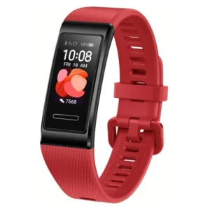 هواوي باند 4 برو - سوار ذكي لتتبع اللياقة البدنية بشاشة لمس AMOLED مقاس 0.95 بوصة , احمر