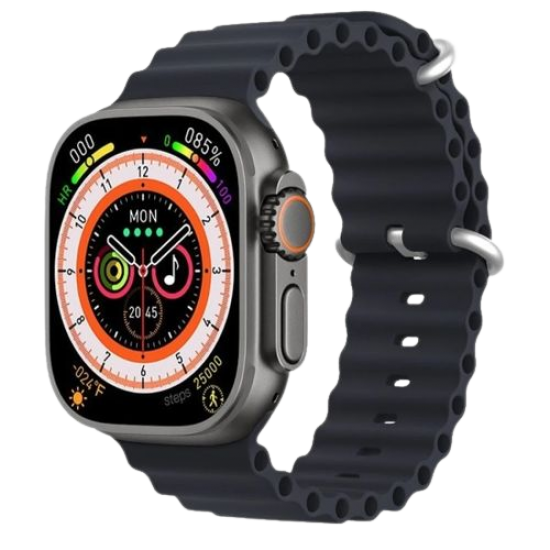 ساعة الترا , ساعة ذكية , اسود