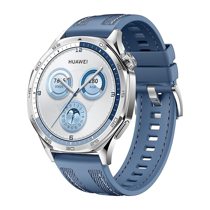 ساعة هواوي جي تي 5 الذكية مقاس 46 مم، VILI-B19W – أزرق